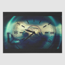 Seda Papel de tono de deformación de la brújula de tiem