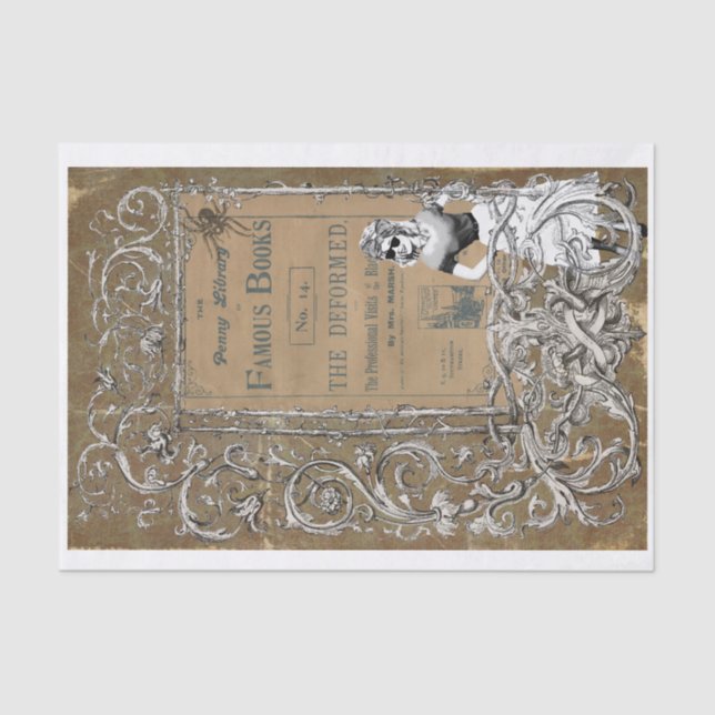 Seda Papel de tono de descomposición de la cubierta de  (Anverso)