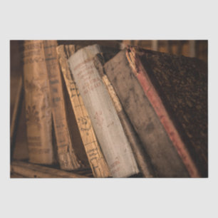 Seda Papel de tono de descomposición de libros antiguos