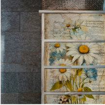 Papel de tono de descomposición de margaritas blan