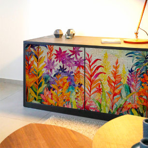 Seda Papel de tono de descomposición de oliage de color