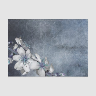 Seda Papel de tono de descomposición de textura floral