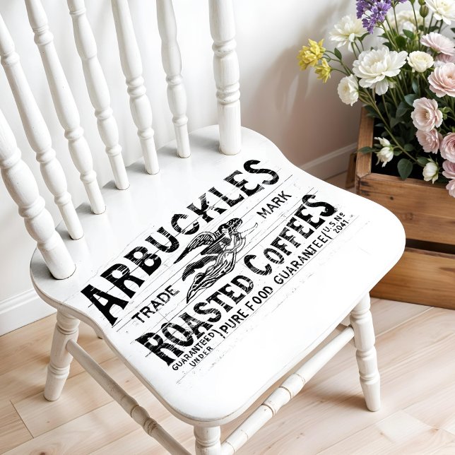 Seda Papel de tono de descomposición del café de época (This is a mockup, you design may appear larger/smaller on your decoupage piece.)