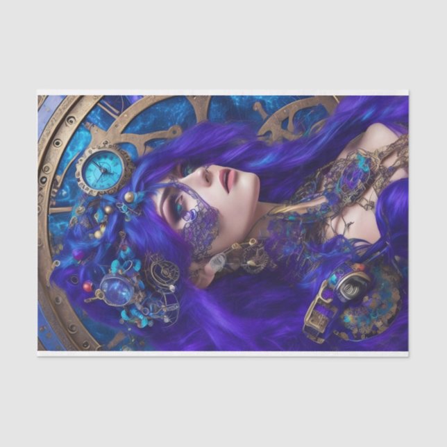 Seda Papel de tono de descomposición - Steampunk modern (Anverso)