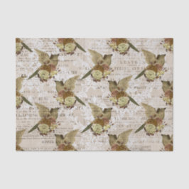 Seda Papel de tono de desconchado de la efiemera de las