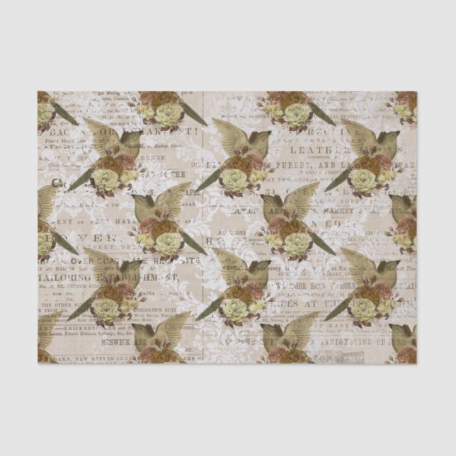 Seda Papel de tono de desconchado de la efiemera de las (Anverso)