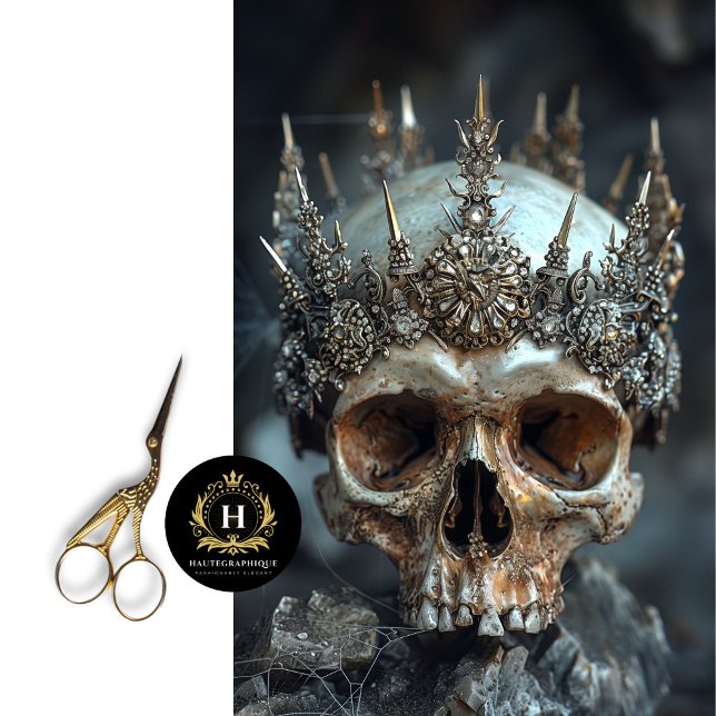 Seda Papel de tono de desconchado del cráneo del esquel (Subido por el creador)