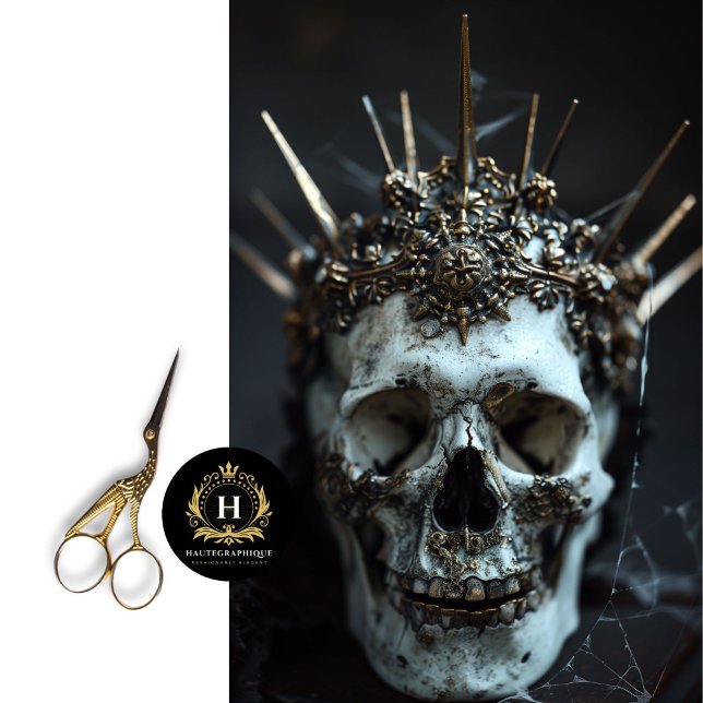 Seda Papel de tono de desconchado del cráneo del esquel (Subido por el creador)