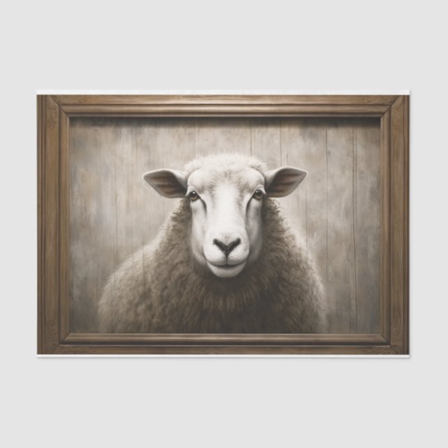 Seda Papel de tono de desconección de ram de ovejas rus (Anverso)