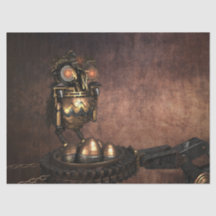 Papel de tono de desconexión de búho Steampunk