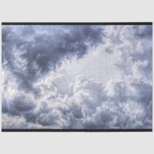 Seda Papel de tono de desconexión de las nubes Sky Cumu