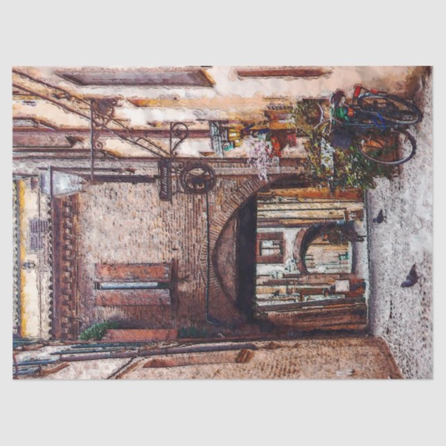 Seda Papel de tono de desconexión de los edificios de l (Anverso)