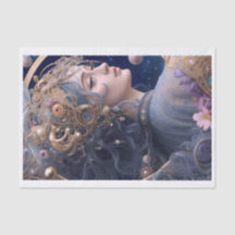 Papel de tono de desconexión de mujer mística