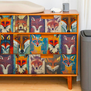 Seda Papel de tono de deshielo de Fox Collage