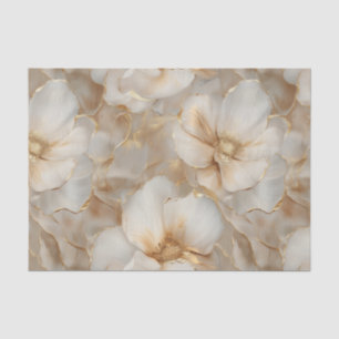 Seda Papel de tono de deshielo de las flores de oro bla