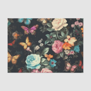 Seda Papel de tono de deshielo de mariposa negra