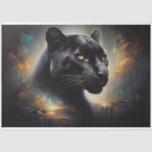 Seda Papel de tono de deshielo de pantera negra