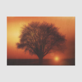 Seda Papel de tono de deshielo del árbol de apertura