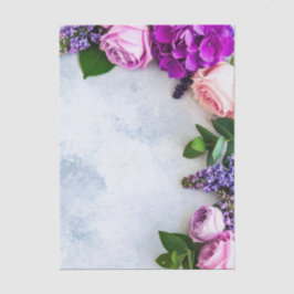 Seda Papel de tono de deshielo floral