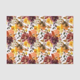 Seda Papel de tono de deshielo floral de las flores de 