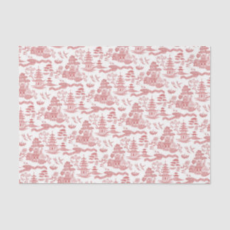 Seda Papel de tono de deshielo rojo chino