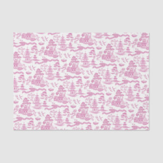 Seda Papel de tono de deshielo rosado chino