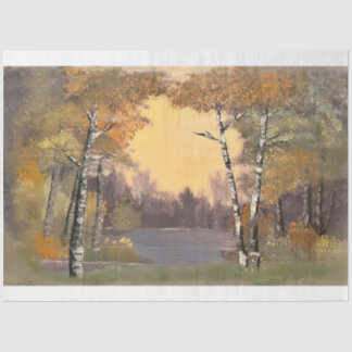 Seda Papel de tono de desunión de bosques etéreos