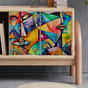 Seda Papel de tono de desunión de caras dobladas