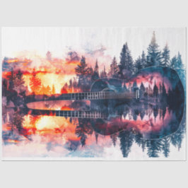 Seda Papel de tono de doble exposición para el bosque d