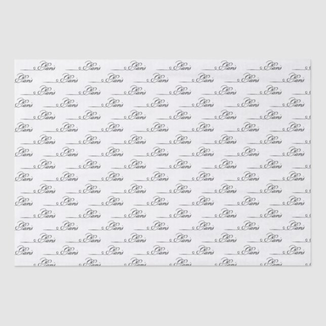Seda Papel de tono de escritura francés de París vintag (Anverso)