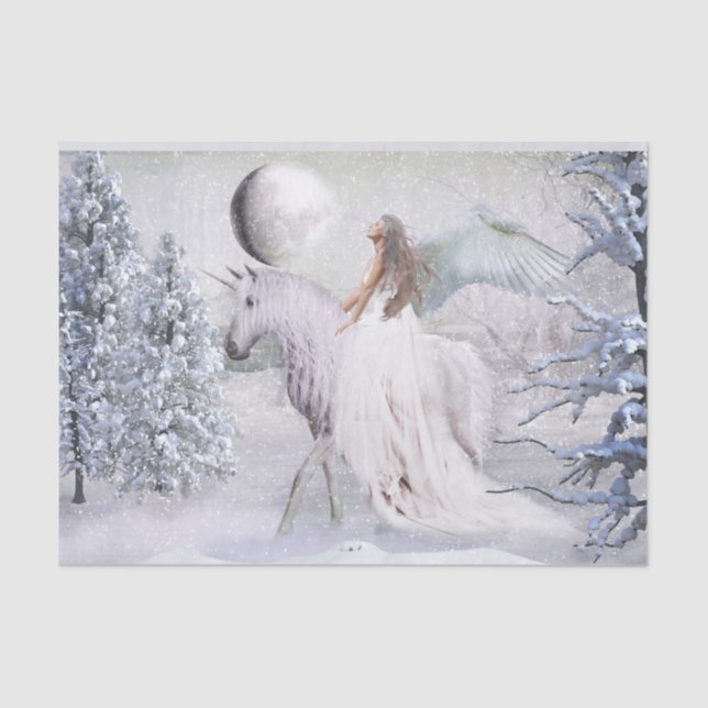 Seda Papel de tono de fantasía de invierno (Anverso)