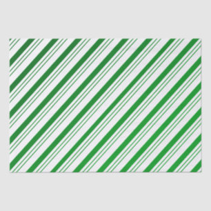 Seda Papel de tono de franjas de canto verde