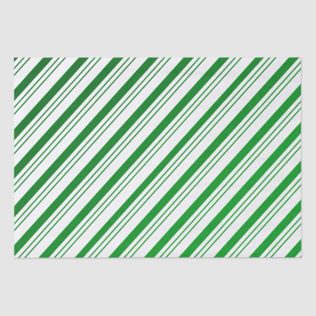 Seda Papel de tono de franjas de canto verde (Anverso)