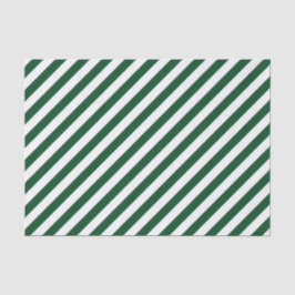 Seda Papel de tono de franjas diagonales verdes