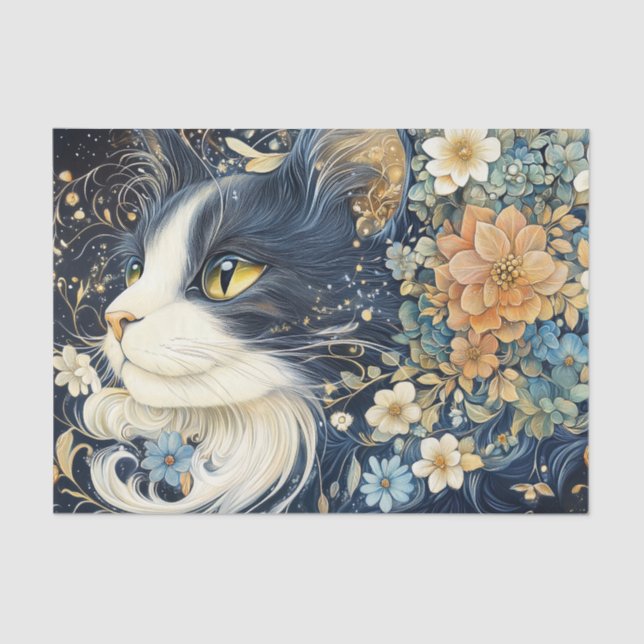 Seda Papel de tono de gato (Anverso)