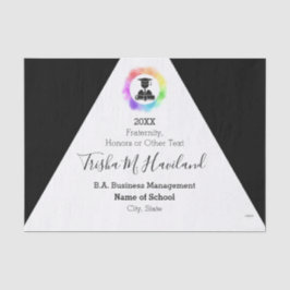 Seda Papel de tono de graduación HAMbyWG en blanco y ne