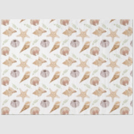 Seda Papel de tono de la serie de la vida marina 3