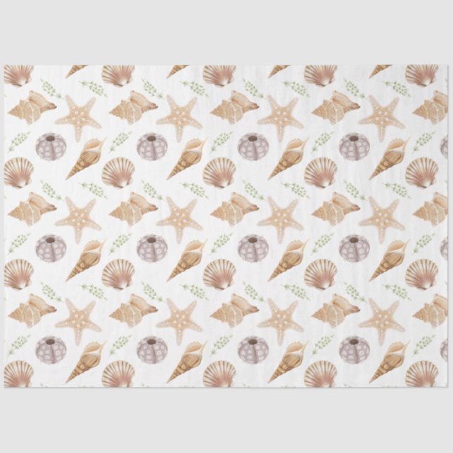 Seda Papel de tono de la serie de la vida marina 3 (Anverso)