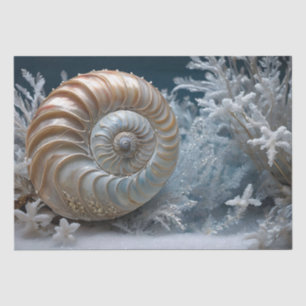Seda Papel de tono de la trama Nautilus dentro de la de