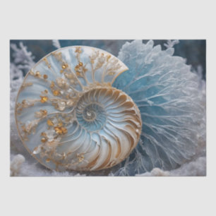 Seda Papel de tono de la trama Nautilus dentro de la de