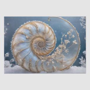 Seda Papel de tono de la trama Nautilus dentro de la de
