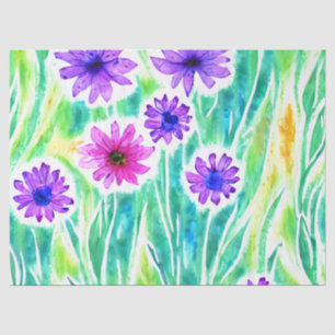 Seda Papel de tono de las flores