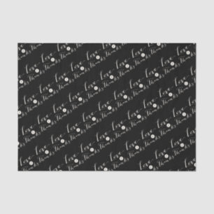 Seda Papel de tono de Moda de caligrafía de amor y agra