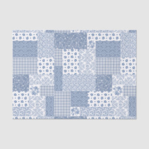 Seda Papel de tono de mosaico de indigo negro nostálgic