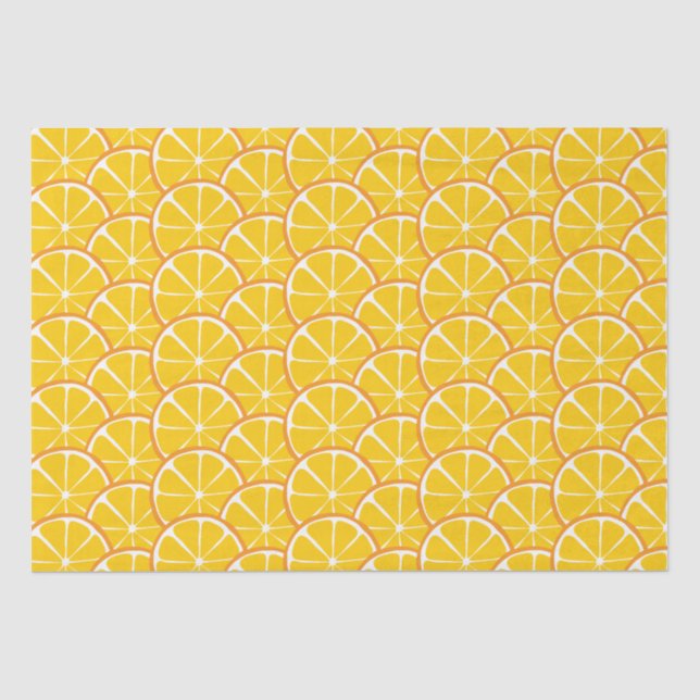 Seda Papel de tono de Naranja de cítricos de verano (Anverso)