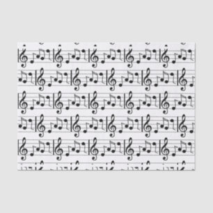Seda Papel de tono de nota musical