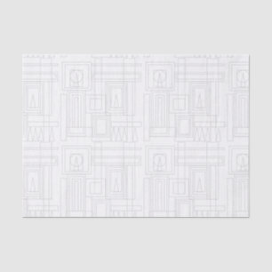 Seda Papel de tono de patrón Art Déco Minimalista