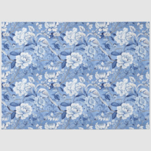 Seda Papel de tono de patrón floral de Chinoiserie