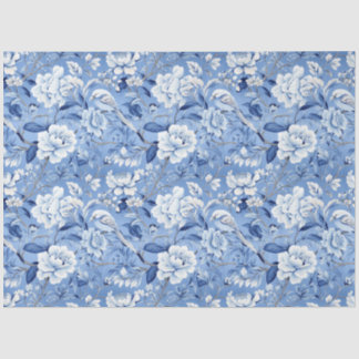 Seda Papel de tono de patrón floral de Chinoiserie