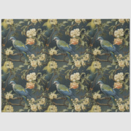 Seda Papel de tono de patrón floral de Chinoiserie